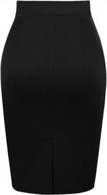 img 3 attached to Flattering And Chic: RANPHEE'S High Waisted Ruched Wrap Pencil Skirts For Women