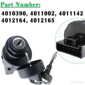 img 3 attached to 🔑 Polaris Ignition Switch Key 4011002: Compatible with RZR Ranger XP 570 800 900 1000 - Off-Run-Start 6 Pin; Includes 2 Keys - 4012165 Polaris Key Switch