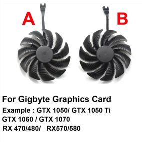 img 1 attached to Вентилятор охлаждения видеокарты InRobert 88 мм P106-100 для Gigabyte GeForce GTX 1050 Ti RX 480 470 570 580 GTX 1060 G1 Gaming Cooler (Вентилятор-B)