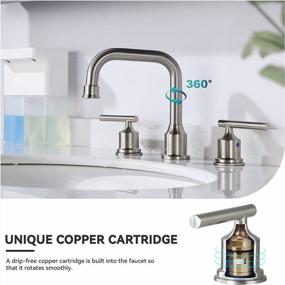 img 2 attached to Upgrade Your Bathroom With WOWOW 8-Inch Widespread High Arc Faucet