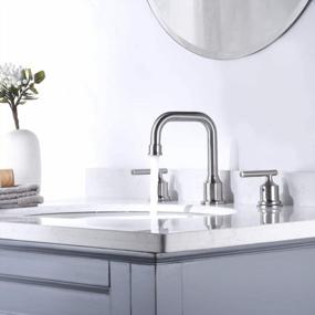 img 3 attached to Upgrade Your Bathroom With WOWOW 8-Inch Widespread High Arc Faucet