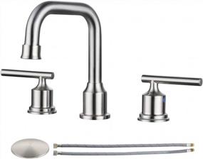 img 4 attached to Upgrade Your Bathroom With WOWOW 8-Inch Widespread High Arc Faucet