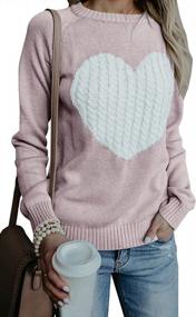 img 4 attached to Heartfelt Knit: Nulibenna Women'S Cable Pullover Sweaters With Long Sleeves