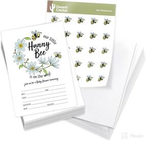 img 4 attached to Bumble Shower Invitations Envelopes Stickers