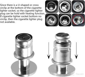 img 2 attached to Aokin Nitrous Button Car Cigarette Lighter Plug Cover: Perfect 12 Volt Replacement for Most Vehicles