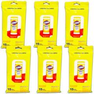 🍊 clorox cleaning wipes - 90 count - resealable package - citrus scent (6 to go packs) essential household cleaning solution logo