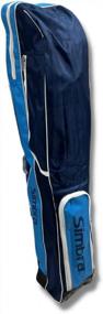 img 1 attached to Классическая синяя сумка для хоккейной клюшки Simbra: легкая, водонепроницаемая и идеально подходит для путешествий и тренировок молодежи и взрослых!