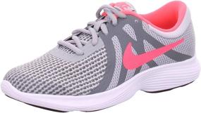 img 4 attached to 👟 Girls' Nike Revolution Running Shoes in Pink Cool Grey White - Athletic Footwear