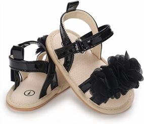 img 1 attached to Adorable & Comfortable Baby Girl Sandals For Summer Outdoors By COSANKIM