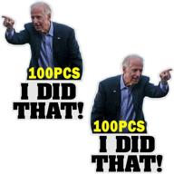 i did that biden stickers: 200pcs funny stickers for car, motorcycle, helmet, laptop & window - joe biden's all me! логотип