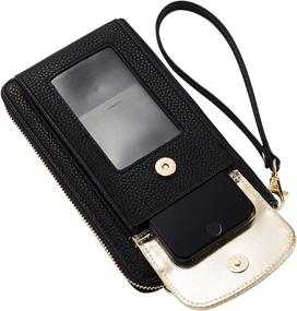 img 1 attached to Heaye Wallet Wristlet Crossbody: Stylish Multifunctional Women's Handbags & Wallets with Wristlet Feature