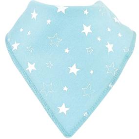 img 2 attached to 🐘 Luvable Friends Unisex Baby Cotton Fleece Bandana Bibs - Boy Basic Elephant Design - One Size - Soft and Cozy