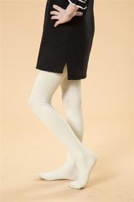 img 3 attached to High-Quality Children's Tights Leggings for Perfect Uniforms: Girls' Clothing in Socks & Tights