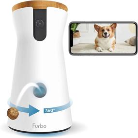 img 4 attached to 🐶 Furbo 360° Dog Camera (2022 Edition): Rotating Wide-Angle Pet Camera with Treat Tossing, Night Vision, HD Pan, 2-Way Audio & WiFi - Designed for Dogs
