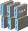 6 pack onarway sanding blocks - wet/dry dual-use sponges (60-220 grits) for wood, metal & wall polish logo