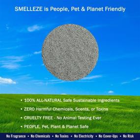 img 1 attached to 🌬️ Say Goodbye to Sick Room Stench with SMELLEZE Natural Elderly Odor Remover Deodorizer: 2 lb. Granules