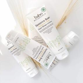 img 1 attached to Fragrance-Free Babo Botanicals Sensitive Baby Daily Hydra Lotion With Shea Butter, Chamomile And Calendula - 2 Pack 8 Oz.