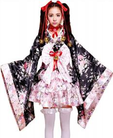 img 4 attached to VSVO Anime Cosplay Lolita Halloween Fancy Dress Japanese Kimono Costume