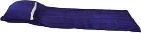img 2 attached to 83"X33" Purple Blue 100% Pure Mulberry Silk Single Sleeping Bag Liner Travel Sheet Sleepsack