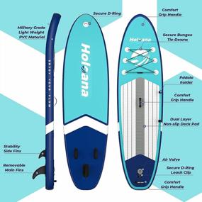 img 1 attached to 10'6"×31"×6" Ultra-Light Inflatable Stand Up Paddle Board - Non-Slip Deck Pad, Backpack, Leash, Paddle & Hand Pump Included!