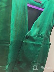 img 4 attached to Cloudstyle Mens V-Neck Dress Suit Business Casual Suit Vest Waistcoat 5 Button Slim Fit