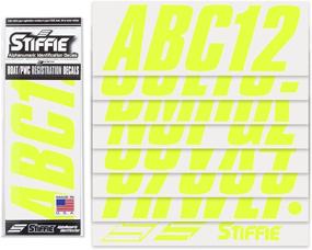 img 3 attached to Stiffie Alpha Numeric Registration Identification Watercraft Exterior Accessories best on Bumper Stickers, Decals & Magnets