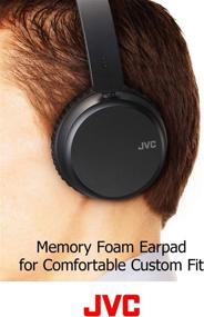 img 2 attached to JVC HAS65BNB Wireless Headphones: Noise Cancelling, Bluetooth 4.1, Bass Boost, Voice Assistant Compatible (Black)