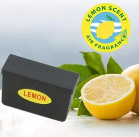 img 2 attached to ITouchless 3-Pack Cartidges For Bathroom Trash Cans, Stops Garbage Smells, Fresh Scent Fills The Room, 3 Month Supply, Lemon Fragrance Cartridges, 3 Count