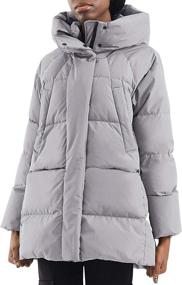 img 4 attached to CHIN·MOON Womens Jacket Length Windproof Women's Clothing in Coats, Jackets & Vests