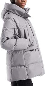 img 3 attached to CHIN·MOON Womens Jacket Length Windproof Women's Clothing in Coats, Jackets & Vests