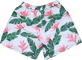 img 3 attached to Sunshinetimes Printing Matching Swimwear Underwear Boys' Clothing - Swim