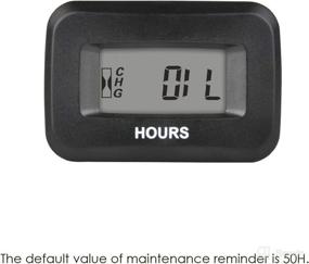 img 1 attached to 💧 Waterproof Jayron Hour Meter Gauge for Small Engines - DC 5V to 60V Voltage, Maintenance Timer and Data Accumulator, Ideal for Generator, Lawn Mower, Dirt Bike, Riding Mower, Boat, and Outboard Motor.