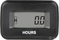 💧 waterproof jayron hour meter gauge for small engines - dc 5v to 60v voltage, maintenance timer and data accumulator, ideal for generator, lawn mower, dirt bike, riding mower, boat, and outboard motor. логотип