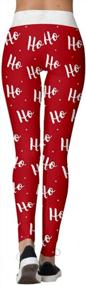 img 3 attached to OBEEII Women'S Christmas Leggings High Waist Ugly Santa Christmas Leggings Funny Costume Tights Pants S-XL