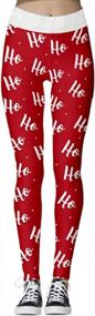 img 4 attached to OBEEII Women'S Christmas Leggings High Waist Ugly Santa Christmas Leggings Funny Costume Tights Pants S-XL