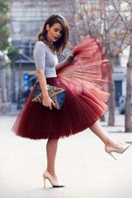 img 2 attached to Lady'S Knee-Length Tutu Tulle Skirt: Perfect Underskirt For A Princess Look By Babyonline
