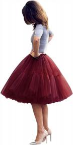 img 4 attached to Lady'S Knee-Length Tutu Tulle Skirt: Perfect Underskirt For A Princess Look By Babyonline