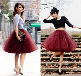 img 3 attached to Lady'S Knee-Length Tutu Tulle Skirt: Perfect Underskirt For A Princess Look By Babyonline