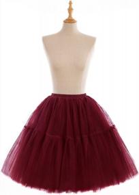 img 1 attached to Lady'S Knee-Length Tutu Tulle Skirt: Perfect Underskirt For A Princess Look By Babyonline
