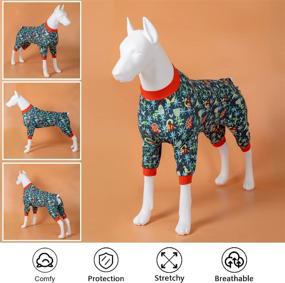 img 2 attached to LovinPet Lightweight Stretchy Dinosaur Protection Dogs : Apparel & Accessories