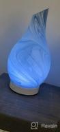 img 1 attached to Immerse Yourself In Aromatherapy Bliss With 120Ml Glass Diffuser; Ultrasonic Mist Humidifier With Timer Settings And Color Changing Lights In Blue For Ultimate Home Office And Bedroom Relaxation. review by Doug Olson