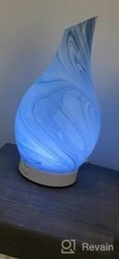 img 7 attached to Immerse Yourself In Aromatherapy Bliss With 120Ml Glass Diffuser; Ultrasonic Mist Humidifier With Timer Settings And Color Changing Lights In Blue For Ultimate Home Office And Bedroom Relaxation.