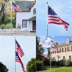img 3 attached to 25FT Heavy Duty 16 Gauge Aluminum Flag Pole Kit With USA Flag - Perfect For Residential Or Commercial Use!
