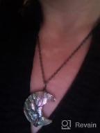 картинка 1 прикреплена к отзыву Ожерелье с изображением Древа Жизни и полумесяца Bivei: кулон с натуральными драгоценными камнями, обернутый медным проволочным плетением, кристаллами и целебными камнями. от Robert Lee