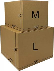 img 2 attached to Optimized Moving Box Kit - 28 Boxes, Tape, More - Perfect For 2 Room Moves