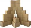 optimized moving box kit - 28 boxes, tape, more - perfect for 2 room moves logo