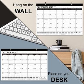 img 1 attached to 2023-2024 Desk Calendar 17X11.5 Inches Monthly Pages Jan-Jun Home School Office Planning Organizing
