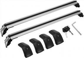 img 3 attached to Enhance Your VW Tiguan'S Storage Capacity With MotorFansClub Lockable Aluminum Roof Rack Cross Bars