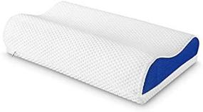 img 1 attached to Find Relief From Neck Pain With LANGRIA'S Orthopedic Memory Foam Pillow - Ideal For All Sleeping Positions!