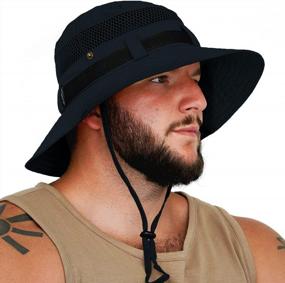 img 4 attached to Stay Cool In Style With GearTOP Sun Hat - Perfect Wide Brim Bucket Hat For Men And Women